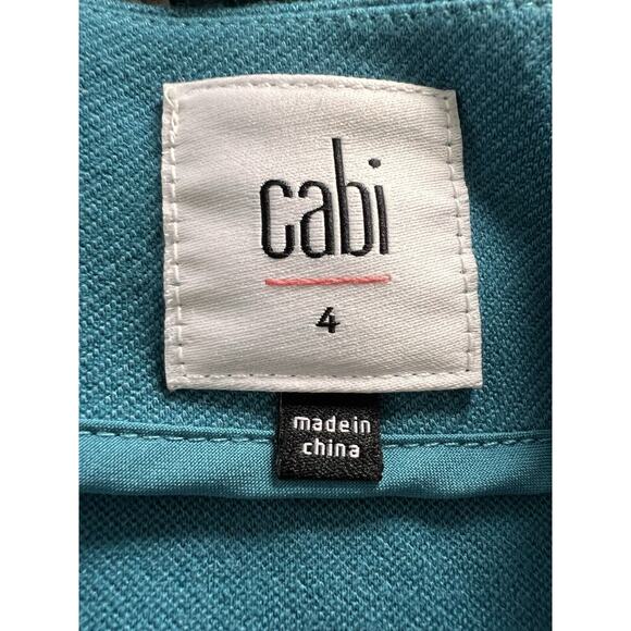 Cabi 3220 Sigourney Teal Pencil Skirt Size 4 - Picture 4 of 5
